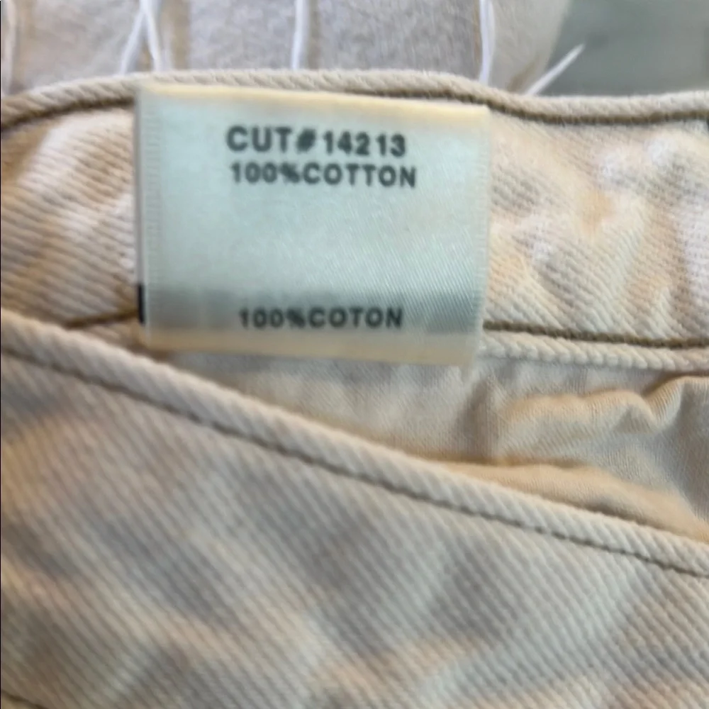 J Brand JOAN Cuffed Cream Ankle Cropped Jeans - Picture 5 of 10